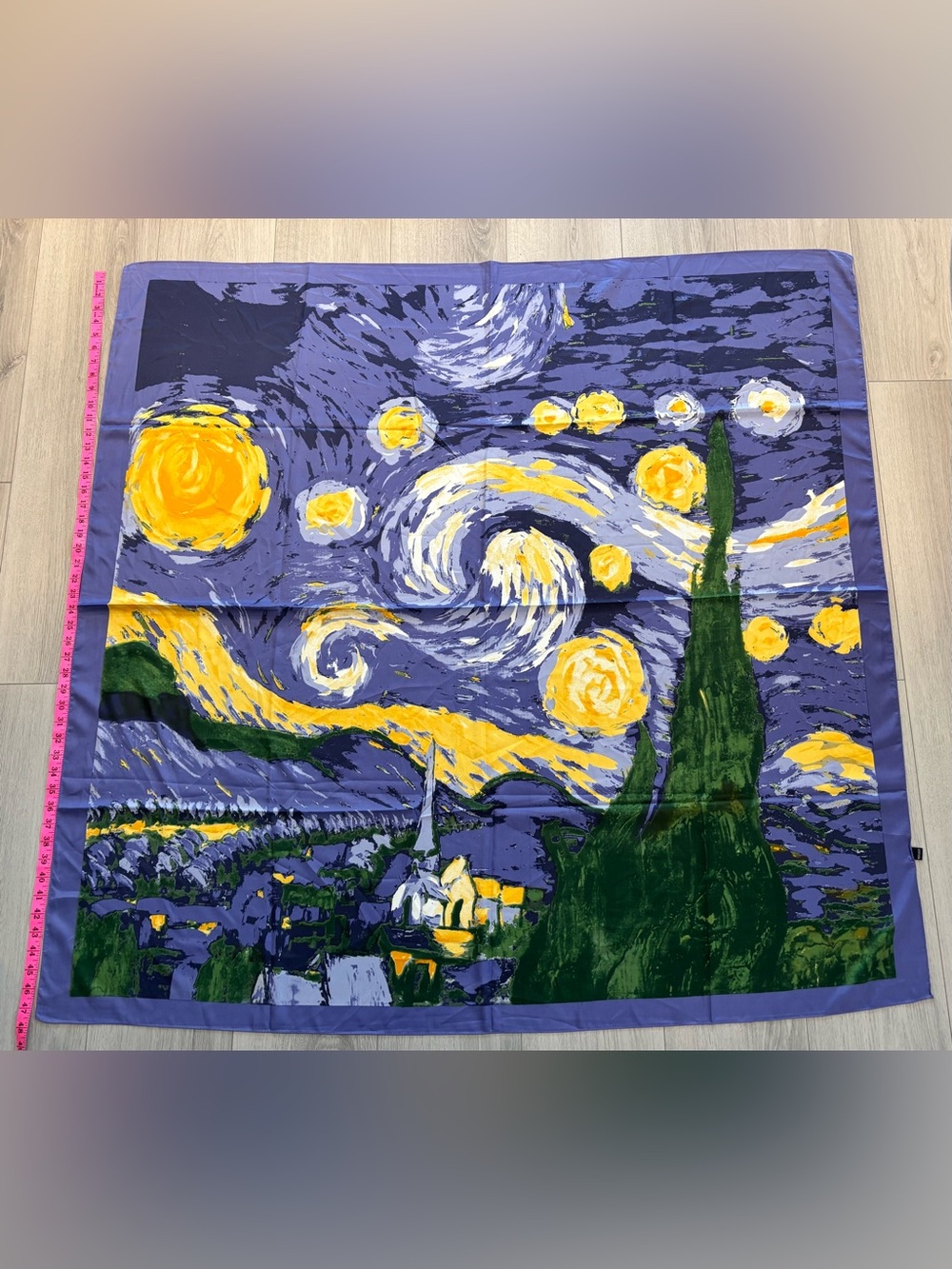 Starry Night Inspired 100% Silk Tapestry